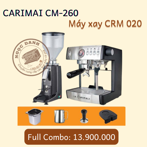 Combo máy pha CARIMAI CM-260 & máy xay CRM 020